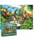 LeonMake Dinosaur Puzzle for Kids Toys: 46 Piece Big Floor Puzzle for 3-8 Year Old Boys & Girls | Fluorescent Jigsaw Puzzles as Christmas Birthday Gift for Toddler | 18 x 24 inch