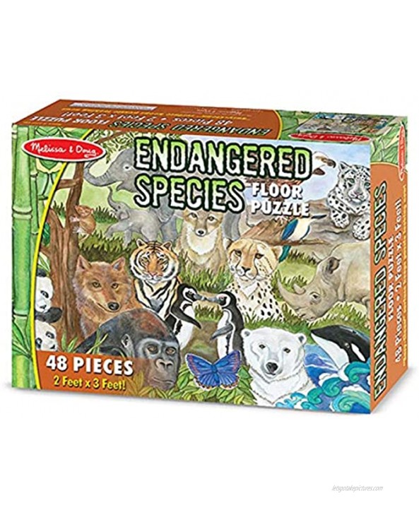 Melissa & Doug 48pc Endangered Species Floor Puzzle