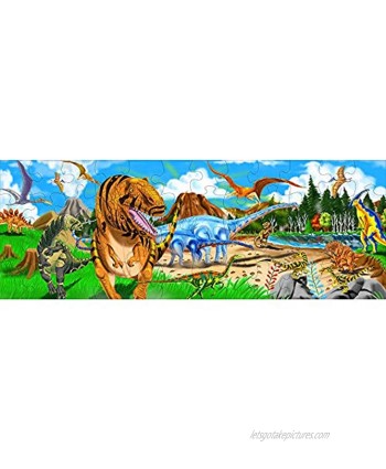 Melissa & Doug Land of Dinosaurs Floor Puzzle 48 pcs 4 feet long