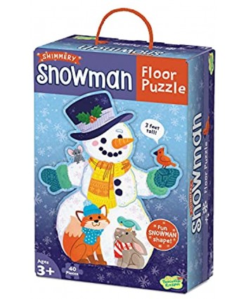 Peaceable Kingdom Snowman Floor Puzzle for Kids Ages 3 Years and Up