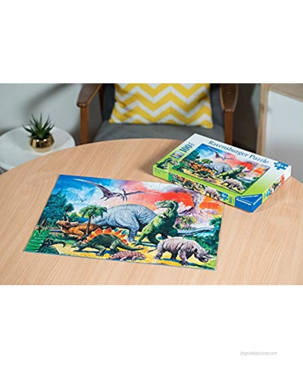 Ravensburger Among The Dinosaurs Puzzle 100 Pieces