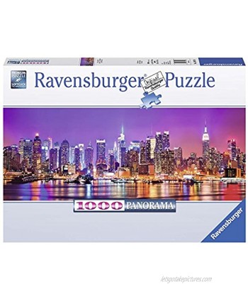 Ravensburger Manhattan Lights Panorama 1000 Piece Jigsaw Puzzle for Adults – Every Piece is Unique Softclick Technology Means Pieces Fit Together Perfectly