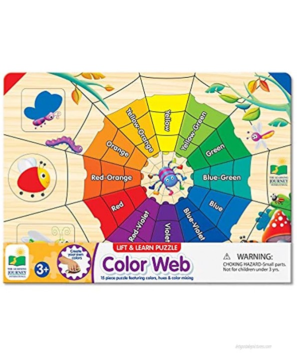 The Learning Journey Lift & Learn Puzzle – Color Web – Educational Color Teaching Toddler Toys & Gifts for Boys & Girls Ages 3 and Up