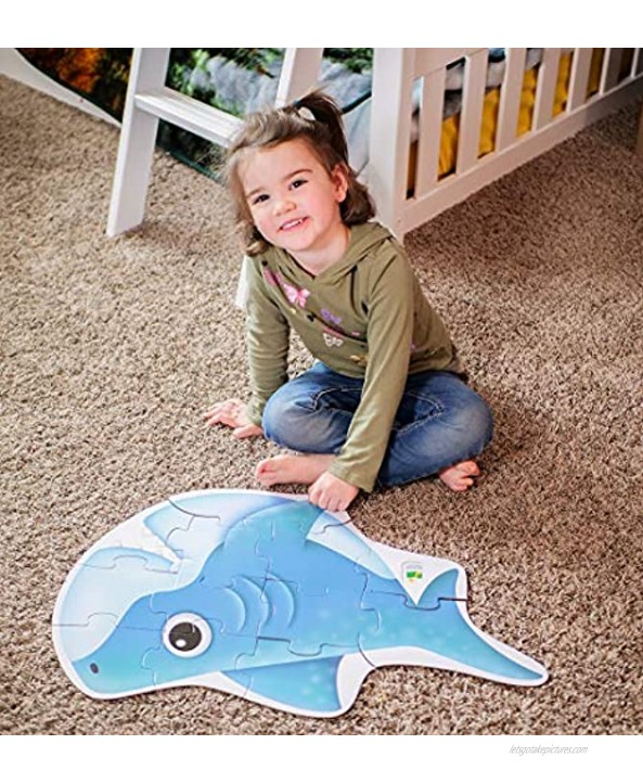 The Learning Journey: My First Big Floor Puzzle Silly Shark Puzzles for Kids Ages 2-4 Award Winning Toys