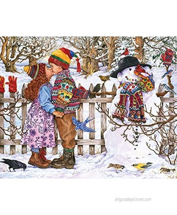 White Mountain Puzzles First Kiss Jigsaw Puzzle 1000 Piece Jigsaw Puzzle