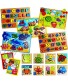 15 Pack Premium Chunky Wooden Puzzles for Toddlers Ages 2-4 Toddler Learning Toys for Boys & Girls Alphabet Numbers Fruits Sea Life Vehicles Animals Jigsaw Peg Puzzles for Kids Value Set