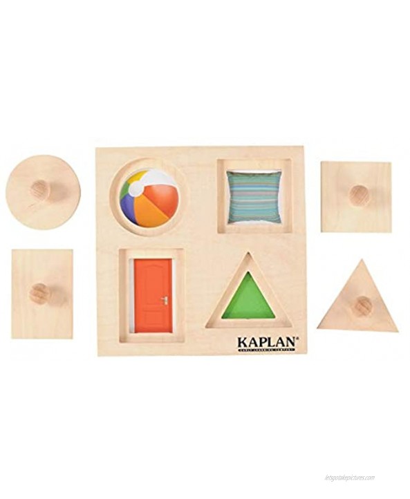 Bigjigs Toys Kaplan Early Learning Peek A Boo Knob Shapes Puzzle