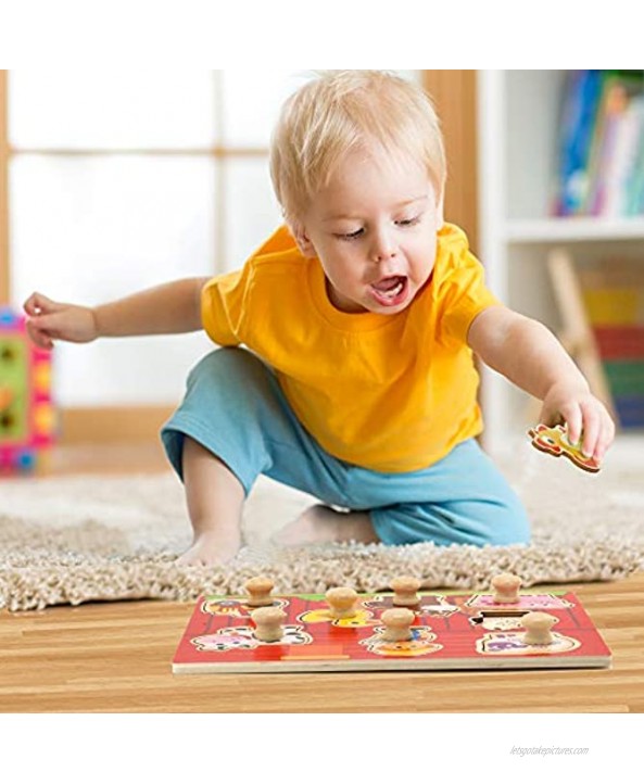 Pidoko Kids Farm Puzzle with Jumbo Knobs Toys for Toddlers