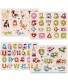 Wooden Peg Puzzles for Toddlers 2 3 Years Old WOOD CITY Alphabet & Number Puzzles for Kids 4 Pcs Toddler Puzzles Set Letters Numbers Animals and Vehicles Learning Toys Gift for Girls and Boys