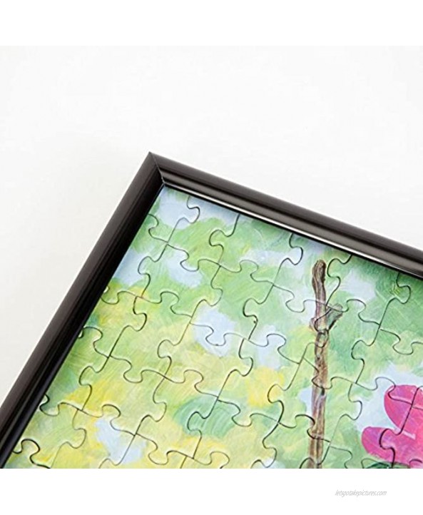 Bits and Pieces Metal Puzzle Frame Custom Black Metal Channel Frame fits Puzzles to 18 X 24 inches