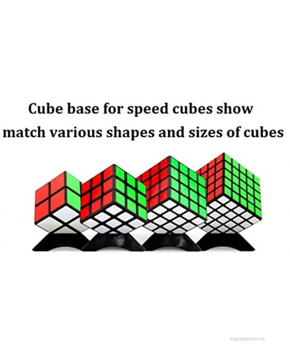 GoodCube Cube Stand Plastic Speed Cube Holder Black Cube Base 5pcs