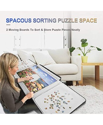 Lovinouse 1500 Pieces Jigsaw Puzzle Board Portable Puzzles Storage Case Saver with Non-Slip Surface Puzzles Caddy 1500PC