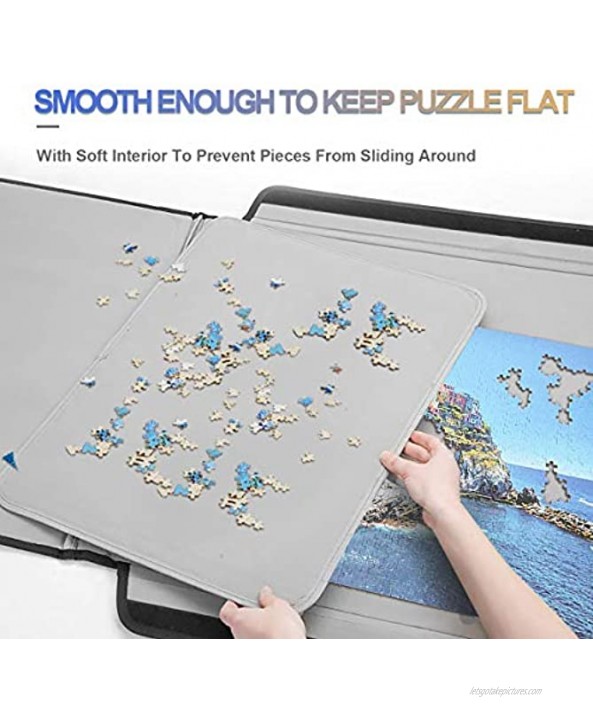 Lovinouse 1500 Pieces Jigsaw Puzzle Board Portable Puzzles Storage Case Saver with Non-Slip Surface Puzzles Caddy 1500PC