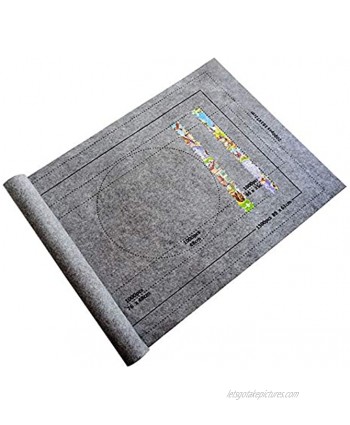 LUBINGT Jigsaw Puzzle Baby Toys Puzzle Mat Jigsaw Roll Felt Mat Playmat Puzzles Blanket for Up to Puzzle Accessories Portable Travel Storage Bag  Color : Grayjust pad