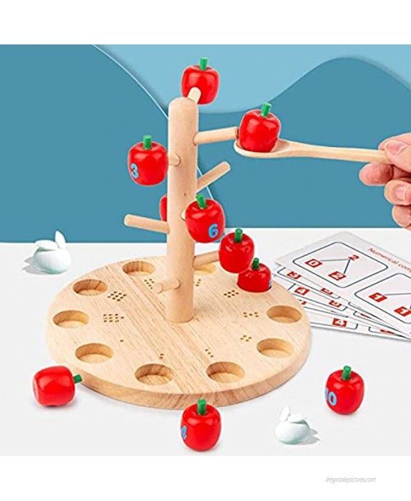 NC Children's Toy Wooden Toys Fun Apple Picking Game Mathematics Enlightenment Early Education Kindergarten Creative