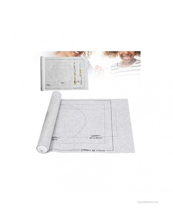Puzzle Blanket Play Mat Durable Easy to Store Child Early Education Educational Institution for HomeGray Printing [Without Puzzles] 2646 inches