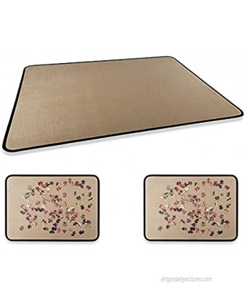 Puzzle Protebale Board with 2 Trays Work Area 22" x 31" for Complete The Puzzles Easy to Move Non-Slip Flannelette Surface