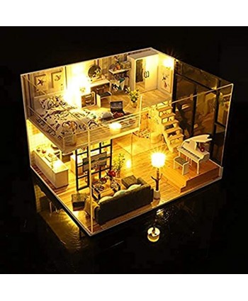 ZIHUAD DIY Cottage Villa Handcrafted Small House Models to Piece Together Creative Birthday Presents
