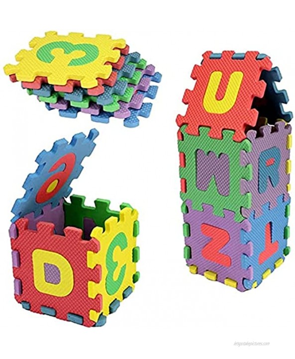 36pcs Baby Child Number Alphabet Digital Puzzle Foam Maths Little Size Non Slip Waterproof Lightweight Easy Clean Building Blocks Maths Early Educational Toy Gift