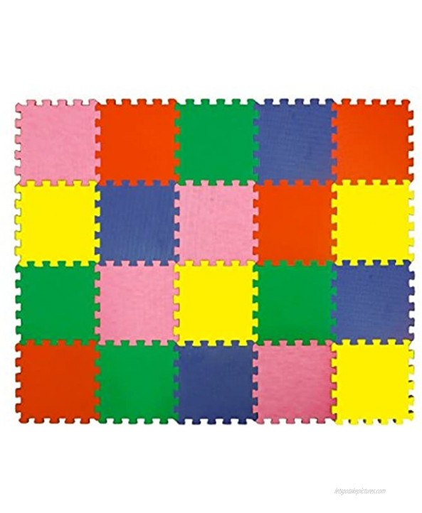 Angels 20 XLarge Foam Mats Toy ideal Gift Colorful Tiles Multi Use Create & Build A Safe PLay Area Interlocking Puzzle eva Non-Toxic Floor for Children Toddler Infant Kids Baby Room & Yard Superyard
