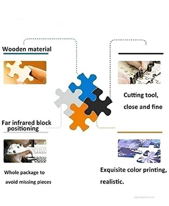 FCNUFAM Tangram Puzzle 1000 1500 Piece Educational Toy Gift Cartoon Movie Character Photo Magic Poster 1500 Pieces
