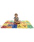 SHAUBEI Puzzle Floor Play Mats EPP Foam Alphabet Interlocking Tiles Exercise Playmats for Kids 36 Pieces