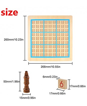 Andux Land Sudoku Board Toy 2-in-1 Wooden Chess Puzzle Game SD-06 Sudoku & Chess