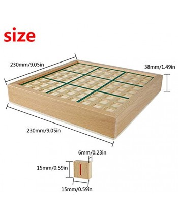 Andux Land Wooden Sudoku Puzzle Board Game with Drawer SD-02 Green