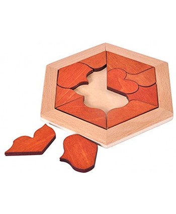 BARMI 11Pcs Set Wooden Hexagon Sudoku Puzzles Mathematics Numbers Educational Kids Toy,Perfect Child Intellectual Toy Gift Set