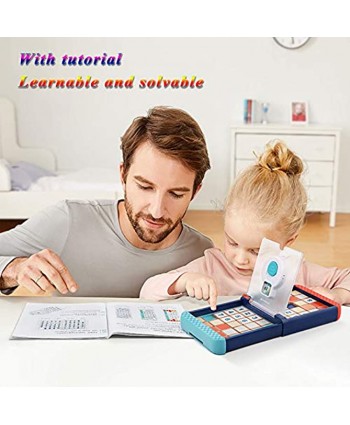 Digital Racing Toys Digital Sliding Children's Thinking Training 3 in 1 Double Educational Toys Sudoku Games for Boys and Girls