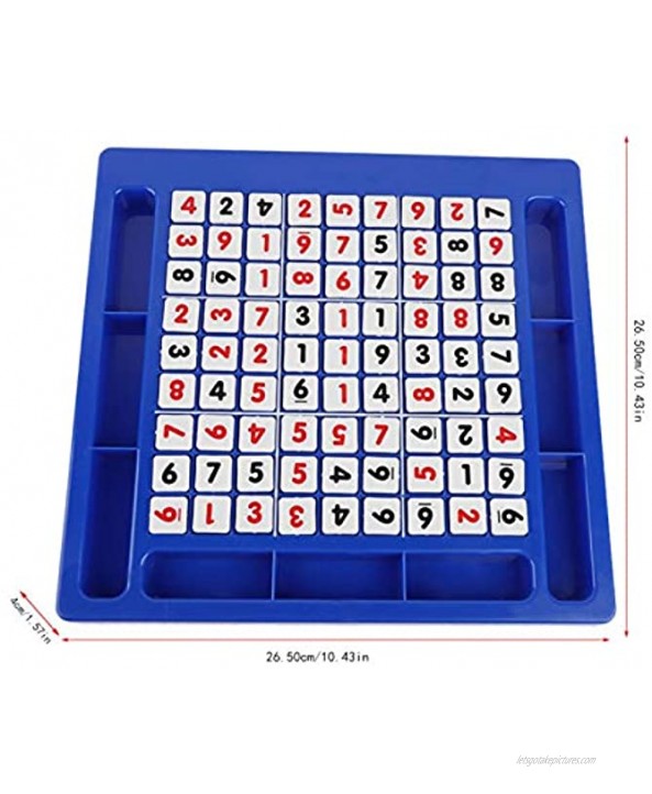GHMOZ Plastic Sudoku Game Puzzle Number Board Game Set with Drawers Math Brain teasers Educational Smart Toy Gift Suitable for Children and Adults
