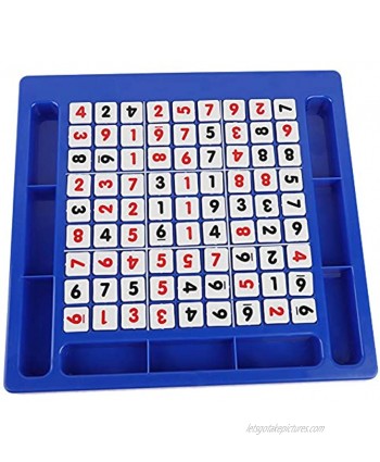 GHMOZ Plastic Sudoku Game Puzzle Number Board Game Set with Drawers Math Brain teasers Educational Smart Toy Gift Suitable for Children and Adults