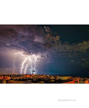 Jigsaw Puzzles Creative Adult Children Decompression Benefit Intelligence Toys Lightning Under Dark Clouds 500 1000 1500 2000 Pieces 0109 Color : No partition Size : 2000 Pieces