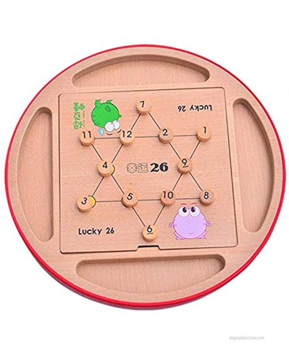 N C Children's Wooden Multi-Function 4 6 9 Nine Square Grid Sudoku Flying Chess Young Educational Toys Desktop Parent-Child Game