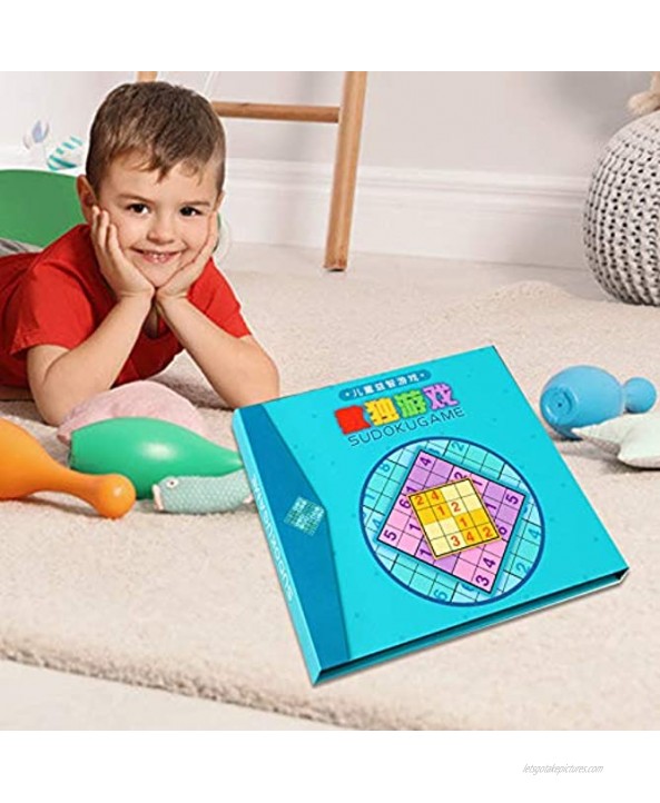 Sudoku Board Logical Thinking Education Portable Wooden Sudoku Board Game for Kids,Perfect Child Intellectual Toy Gift Set Green