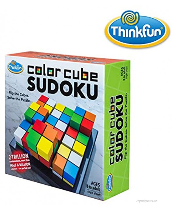 ThinkFun Color Cube Sudoku Fun Award Winning Version of Sudoku Using Colors Instead of Numbers For Age 8 and Up