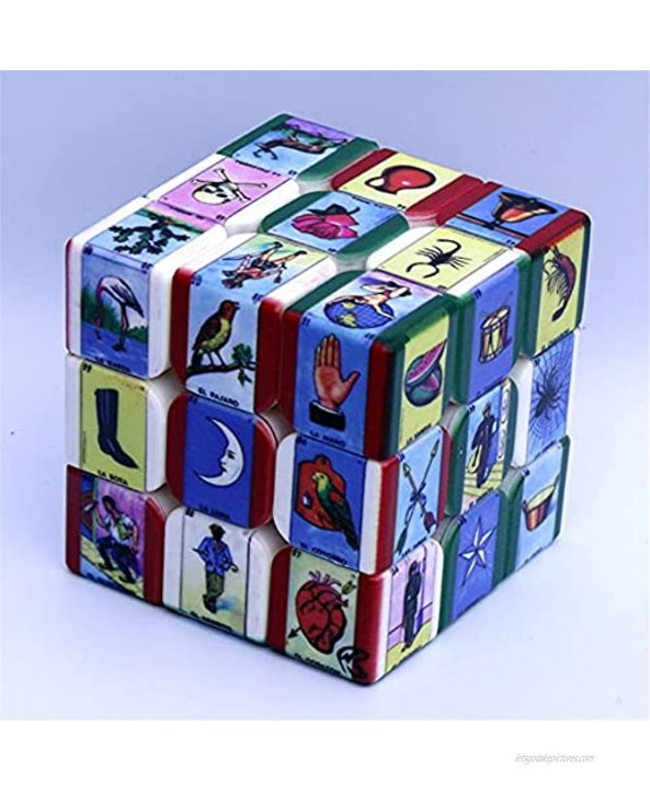 ULIN 3x3x3 Cube Smooth Puzzle Cube Toy for Kids & AdultsUV Printing