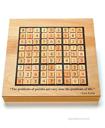 WE Games Custom Engraved Wooden Sudoku Board Storage Drawers for Wooden Numbered Tiles