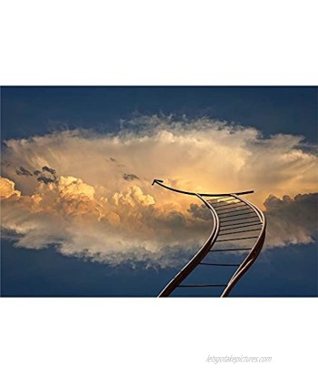 Wooden Jigsaw Puzzle Educational Family Game Toys Gift for Adults Teens Metal Ladder Leading to Clouds 500 1000 1500 2000 Pieces 0224 Color : Partition Size : 1500 Pieces