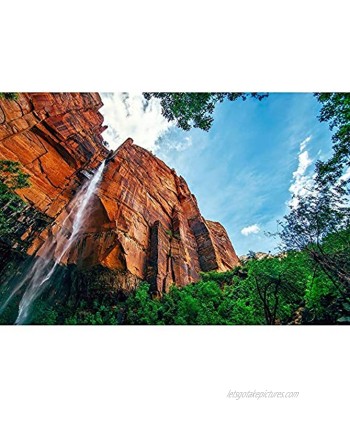 Wooden Jigsaw Puzzle Mountain Stream Waterfall Adult Children's Educational Entertainment Puzzles Games 500 1000 1500 Pieces 0303 Color : No partition Size : 500 Pieces