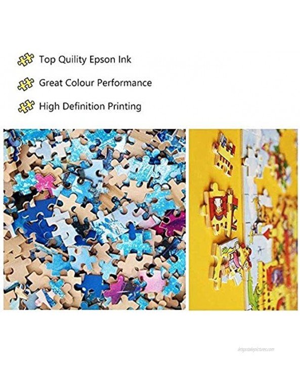 Wooden Jigsaw Puzzles Adults Decompression Toys Learning Educational Game for Kids Yellow Flowers 500 1000 1500 Pieces 0109 Color : No partition Size : 500 Pieces