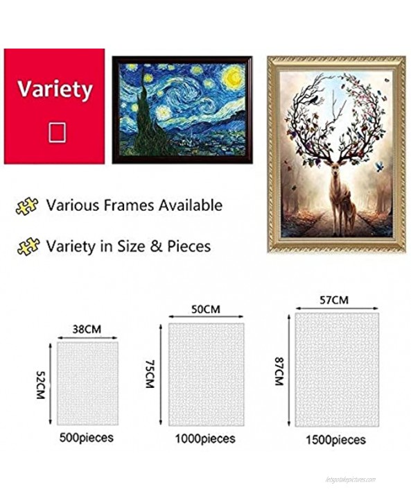 Wooden Jigsaw Puzzles Adults Decompression Toys Learning Educational Game for Kids Yellow Flowers 500 1000 1500 Pieces 0109 Color : No partition Size : 500 Pieces
