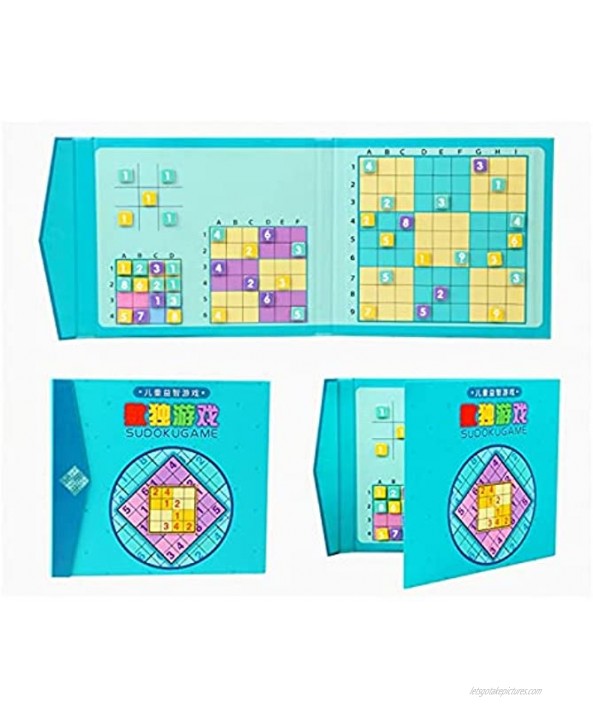 Z-Color Wooden Sudoku Game Educational Number Toy Sudoku Board Box 4-in-1 Wooden Number Place Toy for Kids and Adults Sudoku Game Size : Book Style
