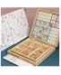 Z-Color Wooden Sudoku Puzzle Board Wood Sudoku Game Set with Drawer Math Brain Teaser Desktop Toys Sudoku Game