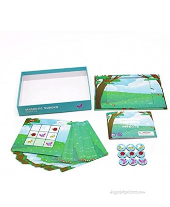 Zunammy FS1094 Magnetic Insects Themed Sudoku Play Boards Set