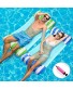 2 Pack Inflatable Pool Floats Hammock Water Hammock Lounges Multi-Purpose Swimming Pool Accessories Saddle Lounge Chair Hammock Drifter Suitable for Swimming Pool Beach Outdoor Blue,Green