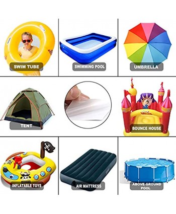 3 in x 7 ft Roll TPU Pool Patch Repair Kit for Air Mattress Swimming Pool Bounce House Tent Canvas Canopy Pool Floats Tubes Air Bed and Inflatable Toys