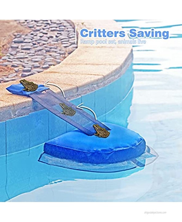 Animal Saving Escape Ramp for Pool Pool Critter Escape Ramp Critter Ramp for Pool Swimming Pool Accessories Rescues Saving Frogs Birds Ducks Lalipoo