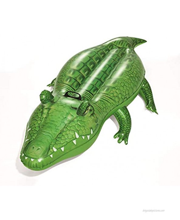 Bestway 41010 Inflatable Crocodile Pool Float Ride-On Green 168 x 89 cm