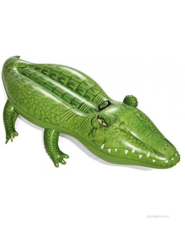 Bestway 41010 Inflatable Crocodile Pool Float Ride-On Green 168 x 89 cm